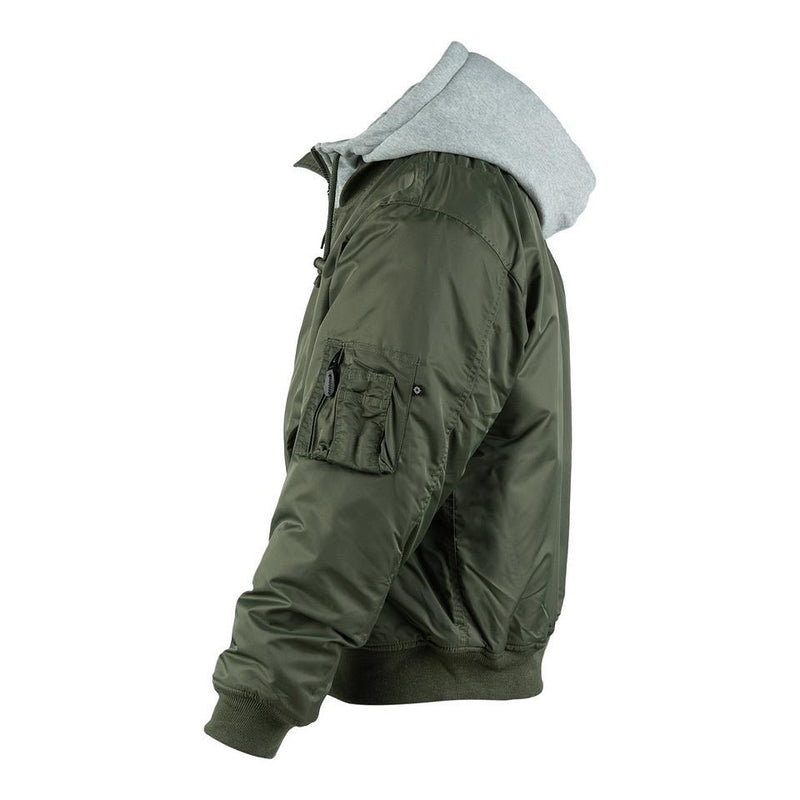 Load image into Gallery viewer, MA-1 Hooded Bomber Jacket VERDE 
