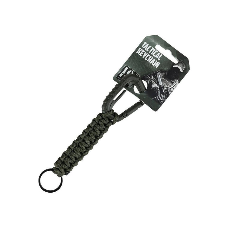 Carica immagine in Galleria Viewer, tactical paracord keychain VERDE OLIVA 
