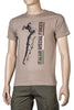 BRG T-shirt military style stampata fronte retro ITALIAN SPECIAL FORCES TAN<BR/><BR/>