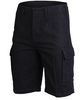 MIL-TEC moleskin shorts bermuda NERO STONE WASHED