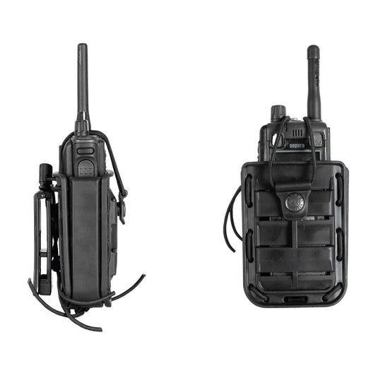 Porta radio universale in polimero Bungy Line NERO 