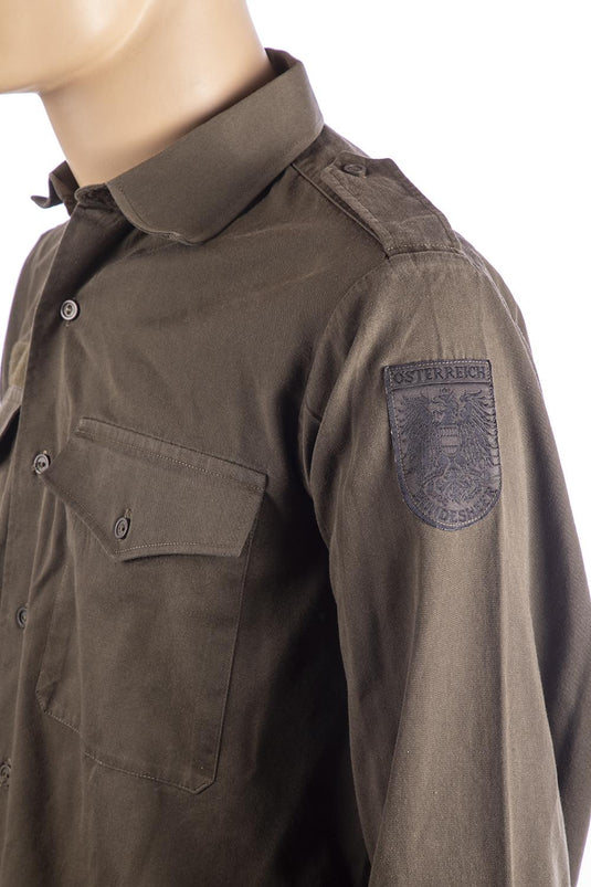 camicia militare usata esercito austriaco verde oliva prima scelta 