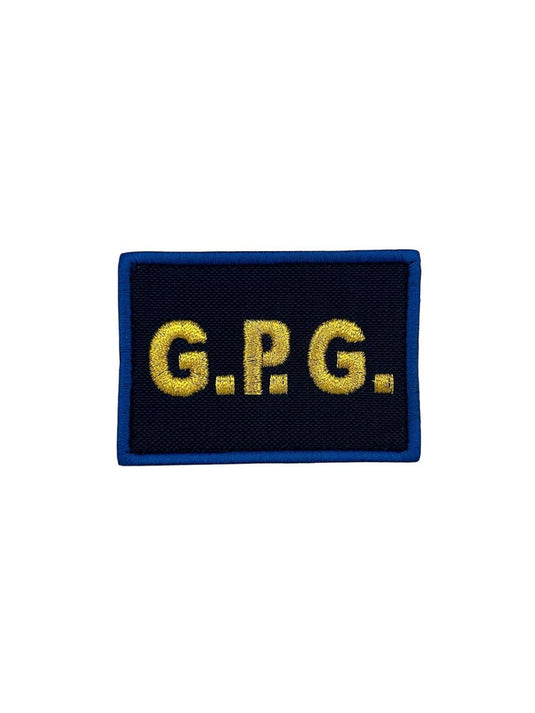 Toppa con velcro GPG guardia giurata 7x5cm 