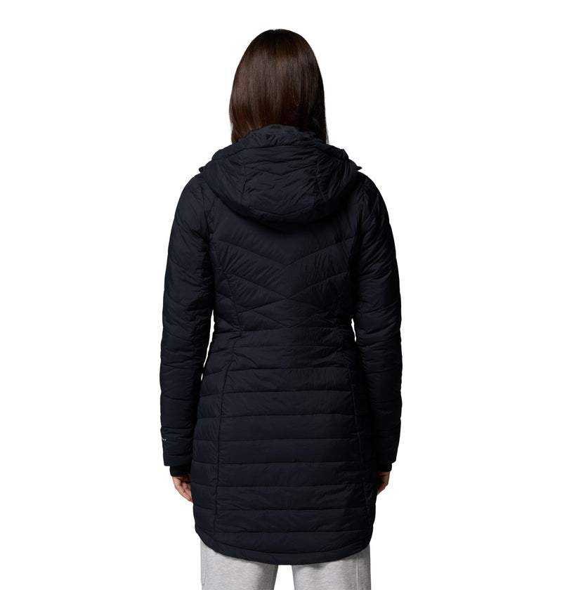 Carica immagine in Galleria Viewer, Giacca imbottita di media lunghezza con cappuccio Joy Peak™ II da donna Nero 
