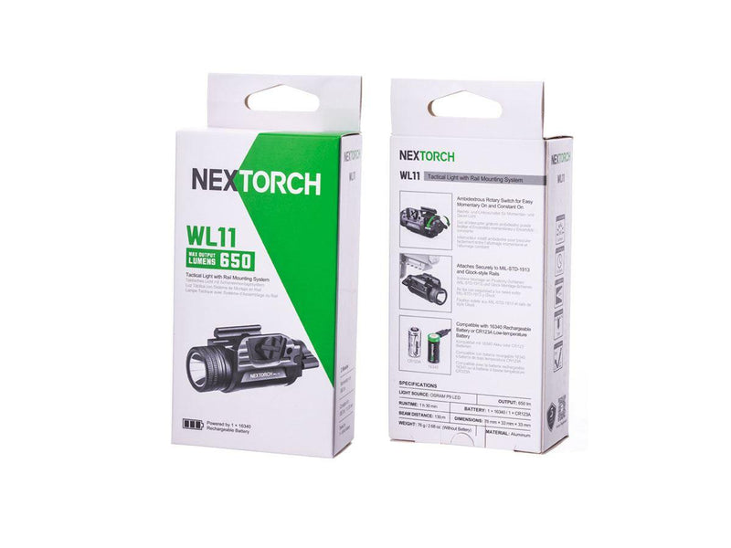 Load image into Gallery viewer, nextorch wl11 gunlight ricaricabile 650 lumens led<BR/> 
