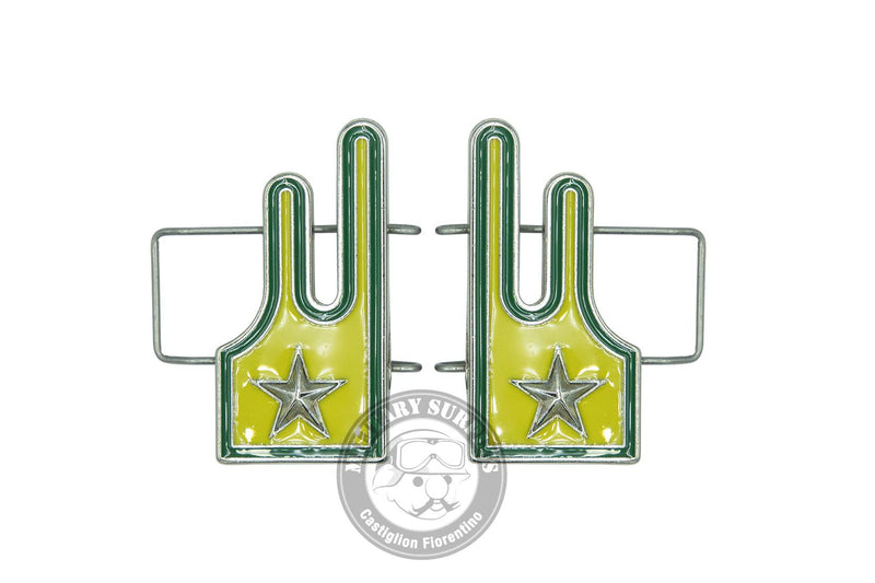 Carica immagine in Galleria Viewer, Mostrine metallo Guardia di Finanza con molle per camicia estiva <BR/> 
