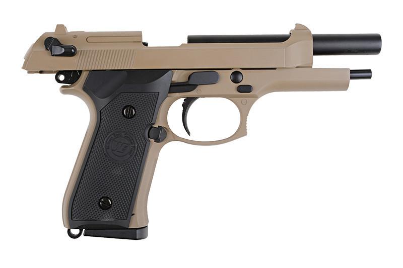 Load image into Gallery viewer, m92 blow back pistol replica (co2) - tan 
