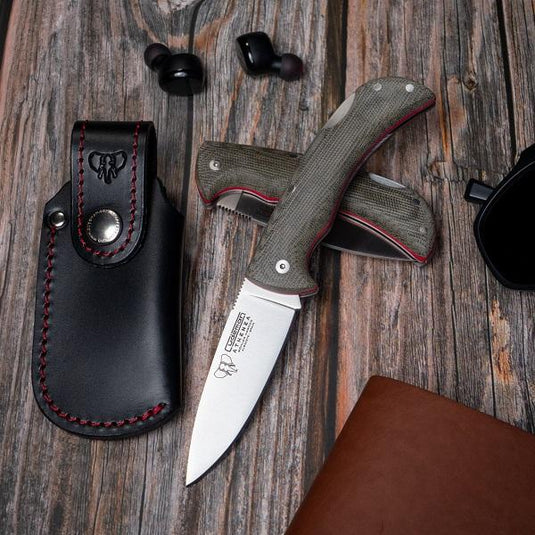 COLTELLO PIEGHEVOLE  CUDEMAN 345-FF CON FODERO 