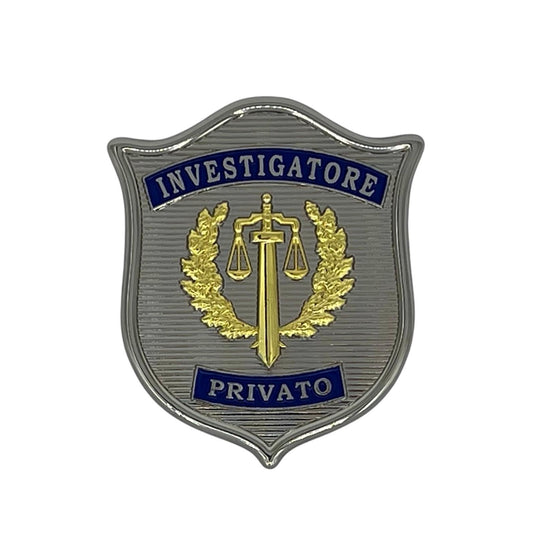 Placca in metallo INVESTIGATORE PRIVATO AS50 