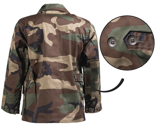 US BDU GIACCA BAMBINO WOODLAND 