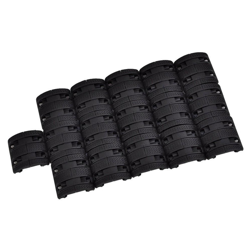 Carica immagine in Galleria Viewer, MP SET COPRI SLITTA 16 PEZZI PER SLITTE 20mm NERO 
