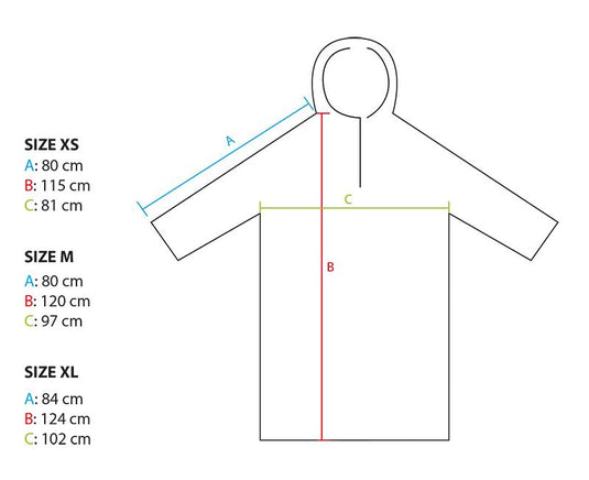 Mantella impermeabile Poncho in nylon 