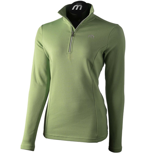 Maglia mezzo collo zip DONNA - Warm Control multisport VERDE MENTA 