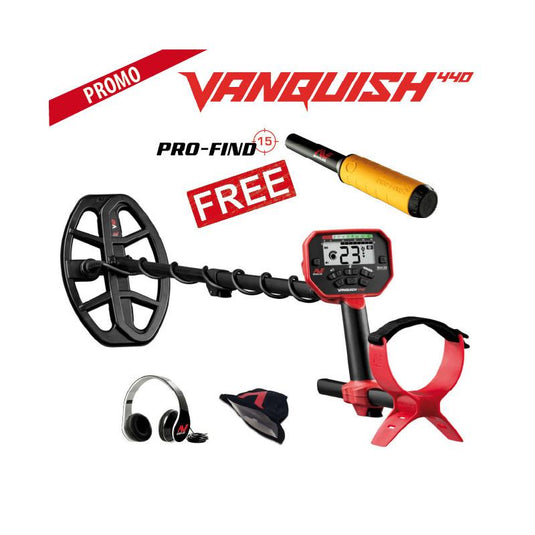 Minelab VANQUISH 440 con pinpointer PRO-FIND 15 in omaggio 