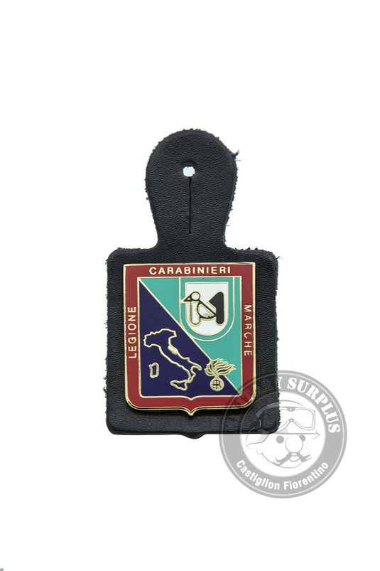 Distintivo Carabinieri legione MARCHE con pendif in pelle<BR/><BR/> 
