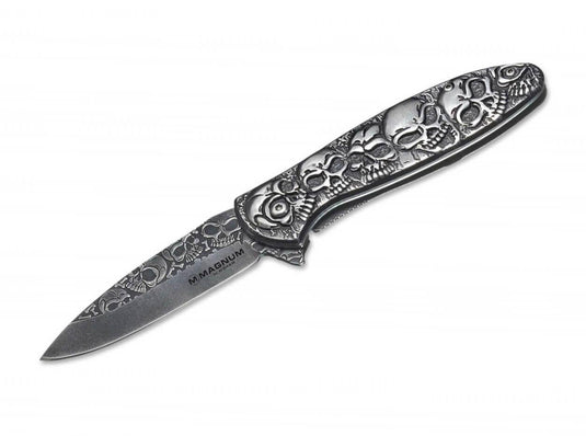 magnum boker dia de los muertos folding knife 