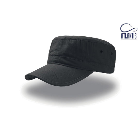 Cappello ARMY WINTER  rip-stop cotone, interno in pile. NERO 