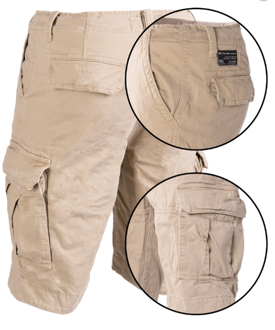 US vintage shorts stone washed KAKI<BR/> 