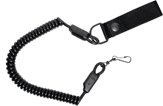 Correggiolo a spirale multifunzione  in cordura NERO 