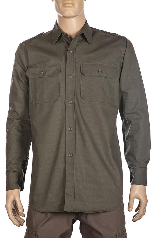 Camicia militare uomo rip-stop VERDE OLIVA 